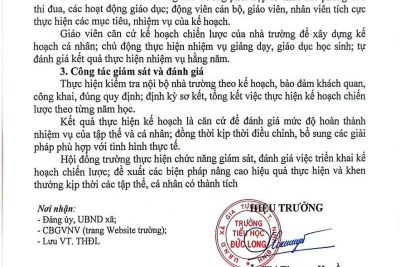 KẾ HOẠCH CHIẾN LƯỢC XÂY DỰNG VÀ PHÁT TRIỂN NHÀ TRƯỜNG GIAI ĐOẠN 2025-2030 VÀ TẦM NHÌN ĐẾN NĂM 2035